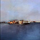 Horizon Canvas Paintings - Horizon Bleue